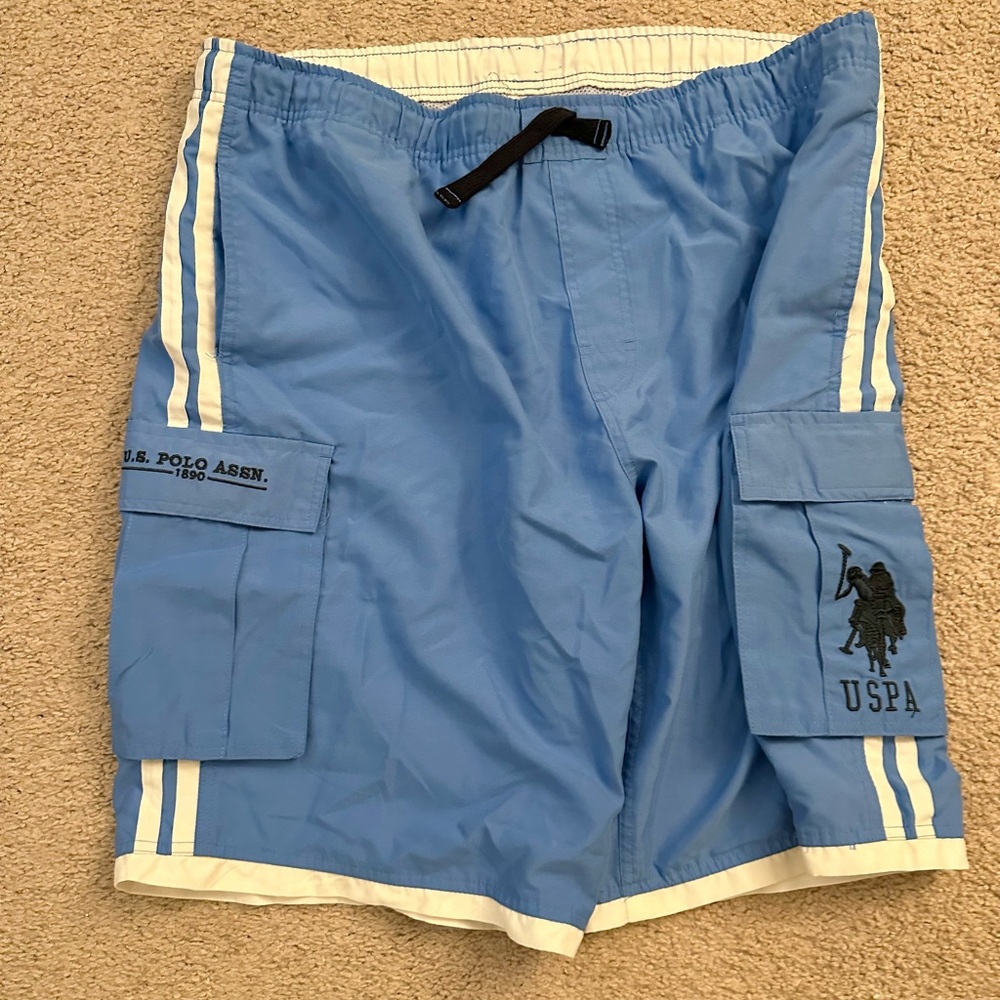 Men's Board Shorts Swim Trunks Cargo Pockets U.S. Polo Association size XL
